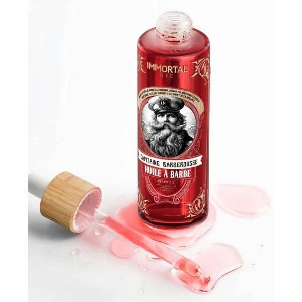 Подарочный набор для ухода за бородой IMMORTAL CAPITANE BARBEROUSSE BEARD OIL IM-09 фото