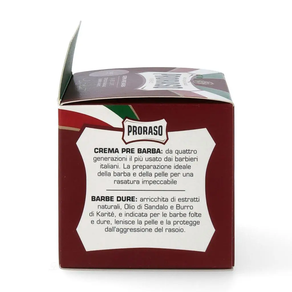 Крем до бритья Proraso Red (New Version) Pre-shaving cream с маслом ши для жесткой щетины 100 мл фото