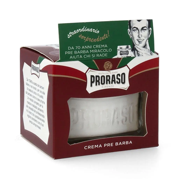 Крем до гоління Proraso Red (New Version) Pre-shaving cream з маслом ши для жорсткої щетини 100 мл фото