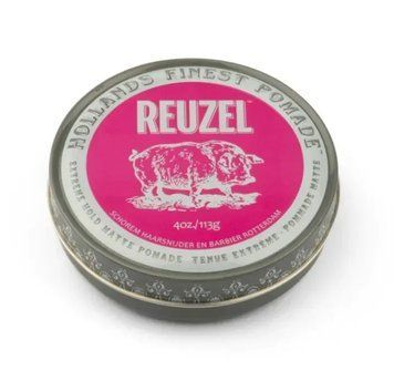 Матова помада для волосся Reuzel Pomade Extreme Hold Matte Pink 113g фото