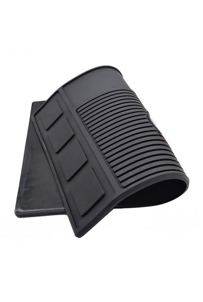 Термостойкий коврик для парикмахерских инструментов с магнитом SPL 21150 черного цвета фото