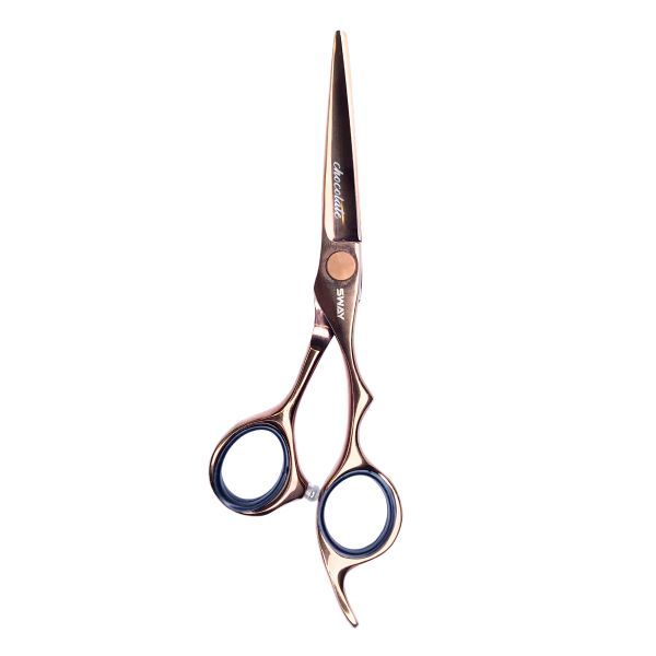 Прямі перукарські ножиці для стрижки волосся 5.5 розмір Sway Art Chocolate 110 31055 фото