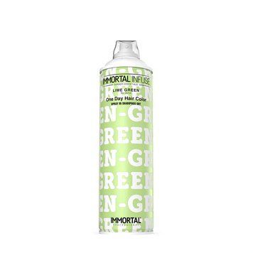 Камуфляж для волос зелёный IMMORTAL INFUSE ONE DAY HAIR COLOR SPRAY LIME GREEN 200 мл INF-168 фото