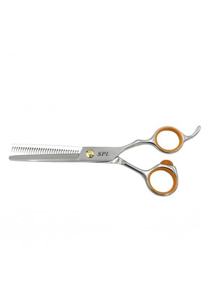Ножницы филировочные парикмахерские для стрижки волос профессиональные полуэргономические SPL 5,5 размер 91630-63 для филирования фото