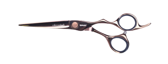Прямі перукарські ножиці для стрижки волосся 6 розмір Sway Art Chocolate 110 31060 фото