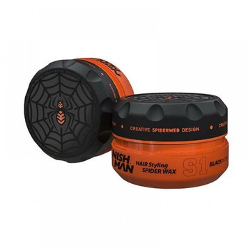 Віск для стилізації волосся Nishman Hair Styling Wax S1 Spyder (BLACK WIDOW) 150 мл фото