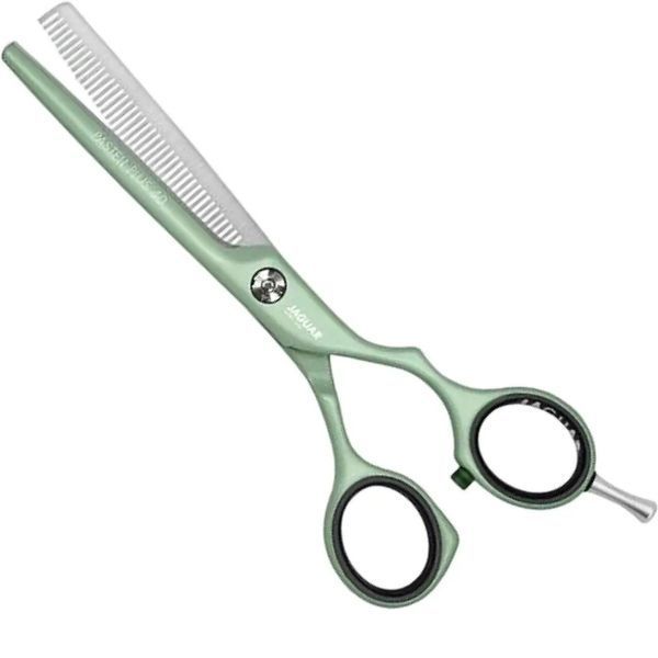Филировочные ножницы для стрижки Jaguar White Line Pastell Plus Offset 40 Matcha 5.5 арт. J-3054-13 фото