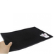 Термостійкий силіконовий килимок для перукарських інструментів антиковзаючий Barber 45*30см чорного кольору фото 4