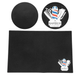 Термостійкий силіконовий килимок для перукарських інструментів антиковзаючий Barber 45*30см чорного кольору фото 1