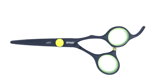 Перукарські ножиці для стрижки волосся прямі Sway Art Neon G 5.5 розмір 110 30555G фото