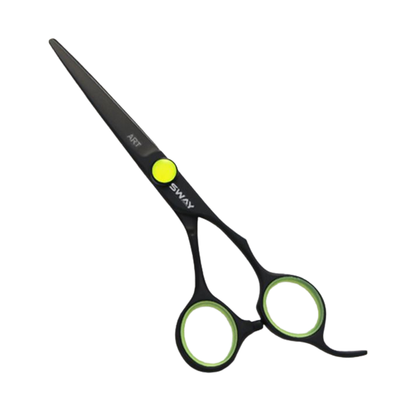 Перукарські ножиці для стрижки волосся прямі Sway Art Neon G 5.5 розмір 110 30555G фото