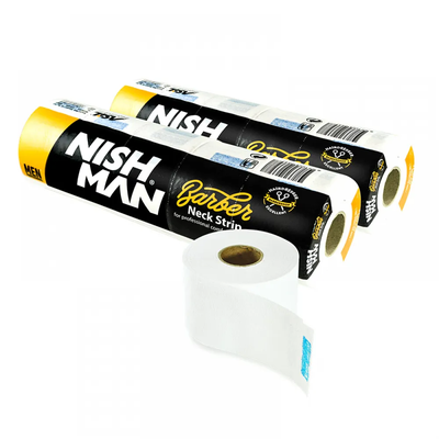 Бумажные воротнички для стрижки NISHMAN Professional Neck Paper 5 * 100 шт фото