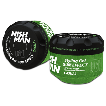 Гель для волосся сильної фіксації Nishman Ultra Hold Hair Gel Casual G1 300 мл фото